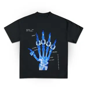 [100% Cotton] Kobe Bryant Broken Not Beaten X Ray Rings Blue Vintage Bootleg Graphic T Shirt Streetwear BLUEFashion 	   Unisex T-shirts M-5XL