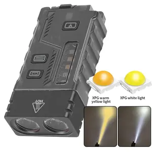 Volixor Mini High Bright Flashlight Portable LED Keychain Light Light Source Outdoor Camping Fishing Multi-function Tool Torch Lamp