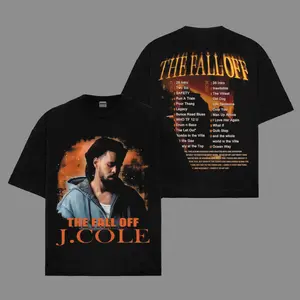 J. Cole The Fall-Off World Tour 2026 Premium Cotton Shirt, J. Cole Fans,  The Fall-Off World Shirt, J. Cole Graphic Tee for Fans Gift Shirt For Music Lover