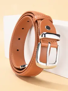 Fashion Women's Belt, Simple Buckle Design, Plain Pattern, Casual Style, All Seasons, PP Material, Perfect for Jeans and Skirts
