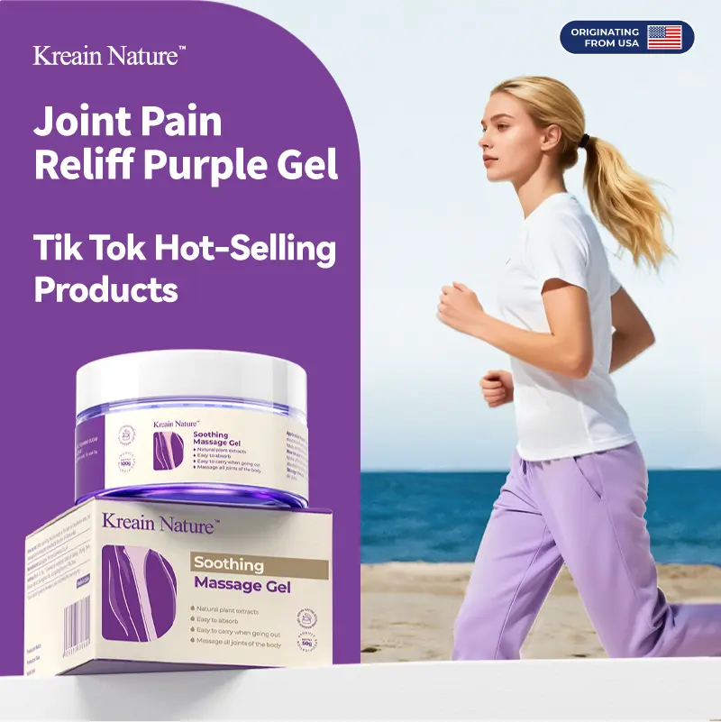 Kreain 2 【Free Quantity Matches Your Purchase!】Rapid Relief Muscle Therapy Gel – Soothes knees effortlessbeauty, lumbar, neck, hands, and feet; contains boswellia, glucosamine, and collagen
