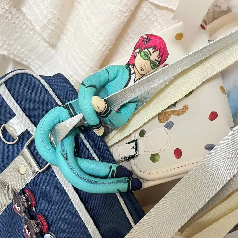 Anime The Disastrous Life of Saiki K Saiki Kusuo Cosplay Cotton Doll Slender Twistable Shape Room Decoration Abstract Model
