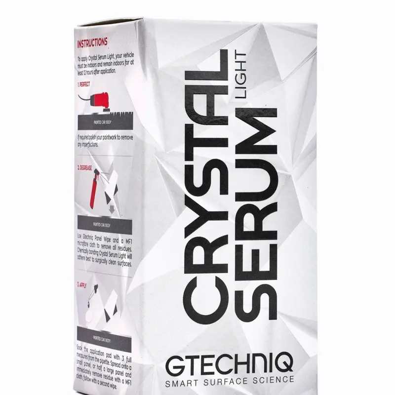 Gtechniq Crystal Serum Light 50ml Ceramic Coating, Smooth Formula for Automotive Paint Care, Enhances Car Protection, Ideal for DIY Car Care