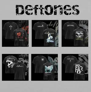 Deftones Entombed Band Tee Vintage Washed Heavyweight Oversized Graphic T-Shirt Premium 100% Cotton Streetwear Style Retro Grunge Alt Metal Merch Gift for Music Lovers