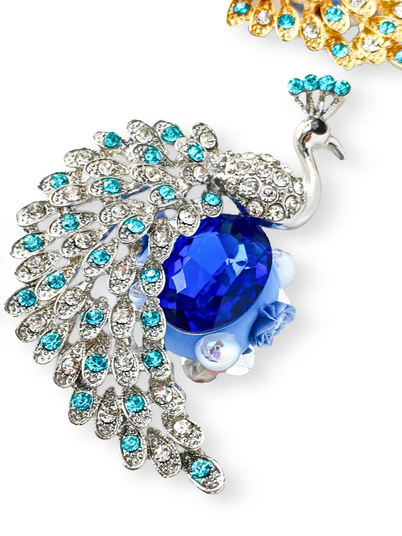 Creative Peacock Charm Pendant, Handmade Gift for DIY Bead Pens, Phone Chains, Keychains, Indoor Decor, Car Hanging Ornament