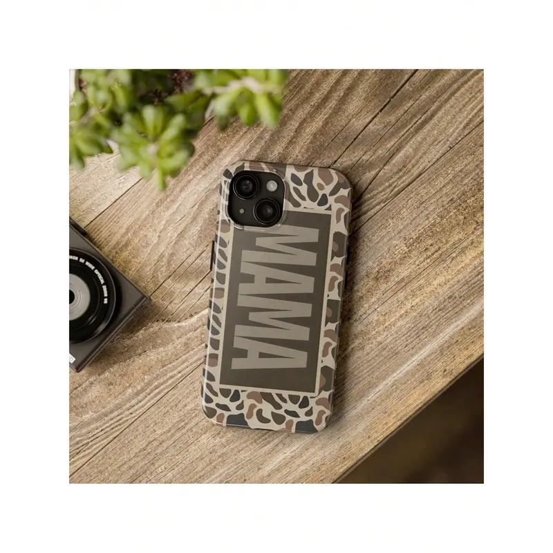 Mama Camo Durable Smartphone Case - Shockproof, Scratch Resistant, Wireless Qi Charging Compatible Cover with Precise Cutouts for iPhone 17,17 Air,16,16 Plus,15,14,13,12,11 Pro Max,8 Plus,X Mobile Accessory