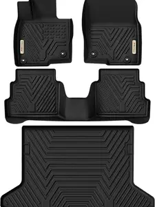 YITAMOTOR Floor Mats & Cargo Mats Set Fits for Mazda CX-5 2017-2021, Custom Fit TPE All Weather Mazda CX5 Floor Liners Set