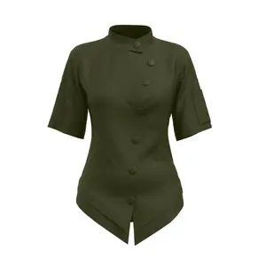 Olive - Signature short sleeve chef coat
