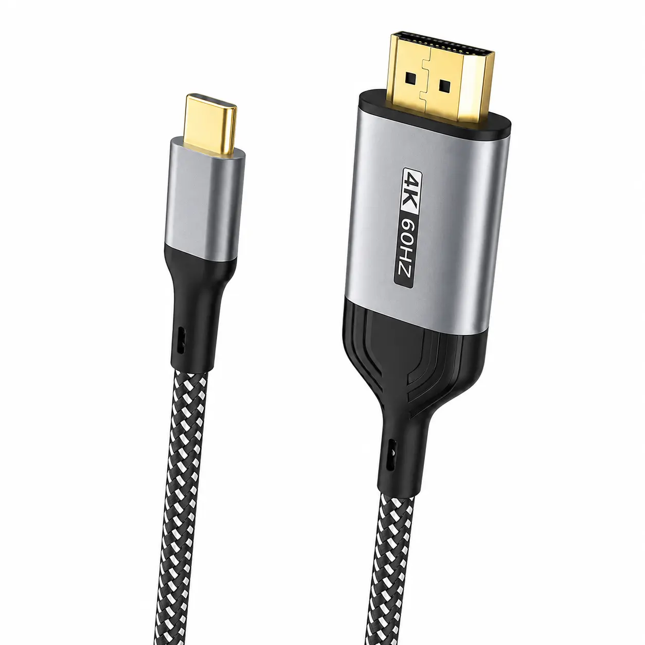 AIRSKY Unidirectional USB C to HDMI 2.0 Cable 4K@60Hz 6.6FT | Thunderbolt 4/3, Home and Office, Compatible with iPhone 17 Pro Max, MacBook Pro Air iPad Pro, XPS, Galaxy S26, Steam Deck（For Phones with DP Alt Mode）