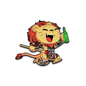 Samuele the Lion Enamel Pin