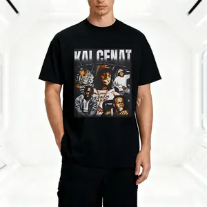 Kai Cenat Fan Shirt for Men Vintage Bootleg Collage Graphic Hip Hop Streetwear Casual Short Sleeve Tee