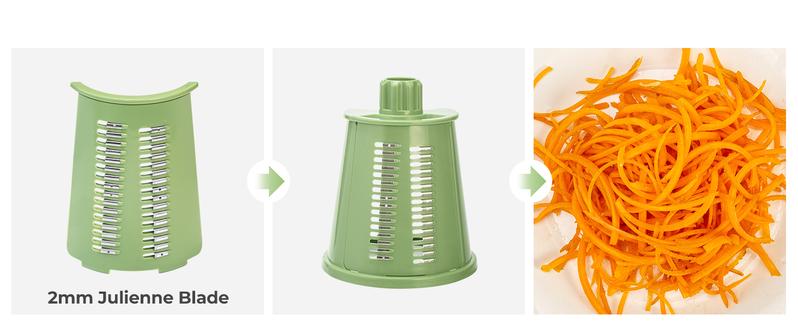 SUSTEAS Rotating Food Grater Chopper with Handle, with 5 Well-Designed Blades and Strong Suction Cup Base, Comes with 1 Blade Storage Box Vegetable Cutting Slicer Vegetable Slicer Dicer Kitchen Utensils Vegetable Fruit Cutter SUSTEAS Rotating Food Grater Chopper with Handle, with 5 Well-Designed Blades and Strong Suction Cup Base, Comes with 1 Blade Storage Box Vegetable Cutting Slicer Vegetable Slicer Dicer Kitchen Utensils Vegetable Fruit Cutter