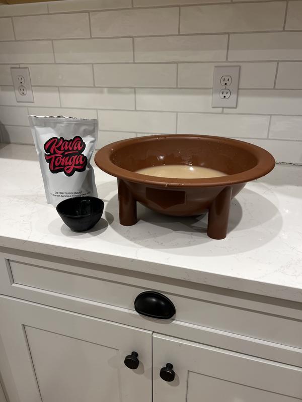 Kavafied Tanoa - Kumete - Traditional Kava Bowl - Food Safe PP - 1.5 Gallon Capacity - 15" x 15" x 5.5"