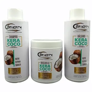 ORION Kera Coco Hair Care Set (3 Pieces) – Shampoo, Conditioner & Hair Mask with Coconut & Keratin for Hydrating, Smoothing & Soft Hair