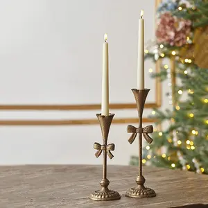 Bow Candlestick Set of 2