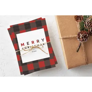Buffalo Check Christmas Card Set