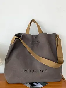 26 Valentine's Day Fall Canvas Retro Crossbody Bag Men's and Women's Tote Bag Commuter Bag Student Shoulder Bag,Work Bag, Large Capacity Tote Bag Zipper Upgraded Adjustable Strap Satchel Perfect Gift