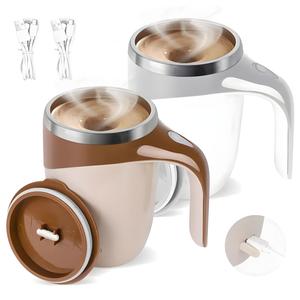 Automatic Magnetic Stirring Coffee Mug, Electric Stainless Steel Self Mixing Coffee Tumbler, Rotating Home Kitchen Office Travel Mixing Cup,valentine gifts,valentines gift ideas