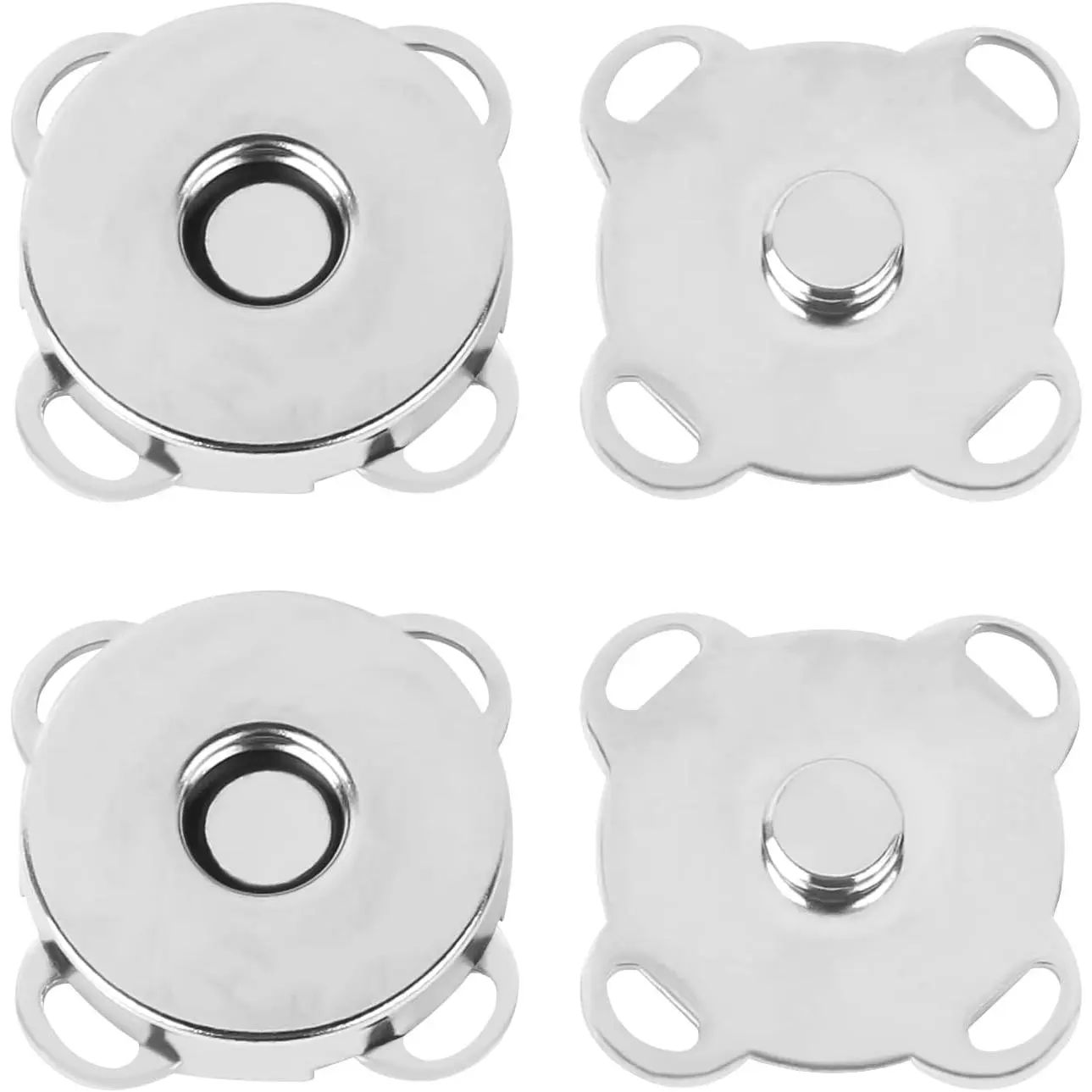 12 Sets Plum  Snaps Buttons,  Purse Closures Fasteners  Button Clasps Snaps for Purses Bags Clothes Handbags Scrapbooking Sewing DIY Craft (14mm,)
