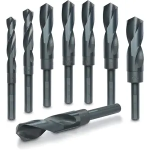 Silver Industrial Drill Bit Set (8 Pieces), 1/2"