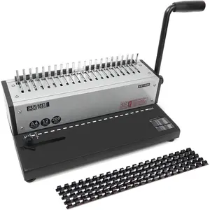 SD-1201 Binding Machine Punching and Binding with Combs Set - 21 Hole/ 200 Sheets Paper Comb Binder