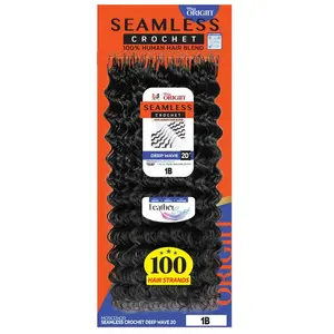 Bobbi Boss Miss Origin Seamless Crochet Braids - DEEP WAVE 20" - 100% Human Hair Blend