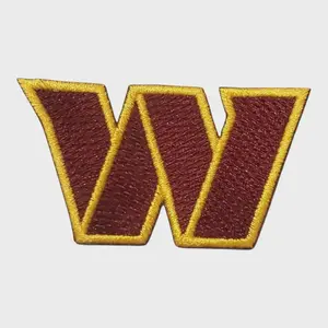 Washington Commanders W Embroidered Iron-On Patch