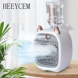 Little Fox 3-Speed Mist Fan with Humidifier – USB-C Powered Desktop Cooling Fan for Office, Dorm & Home, Water Spray Desk Fan – Comfort Gift