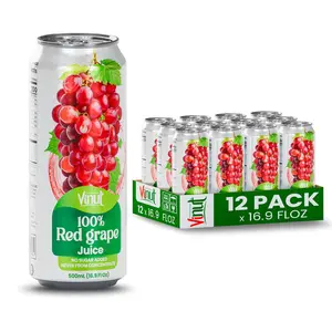 Vinut 100% Red Grape Juice 6,12,24 Pack 16.9 Fl Oz No Added Sugar Natural Fruit Beverage Sun-Ripened Grapes Premium Ingredient Profile