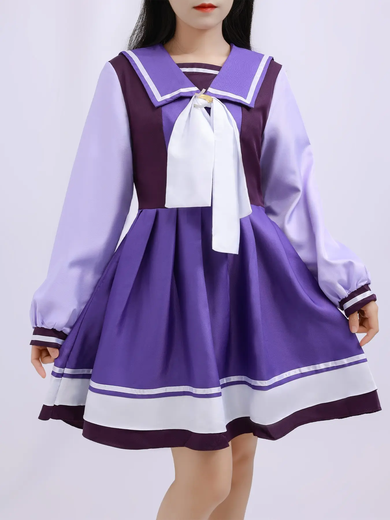 Race Miko Cosplay Costume, Slim-Fitting Long Dress, Anime Performance, Bow Tie Jumpsuit, Halloween Carnival Party Wear, Outfit