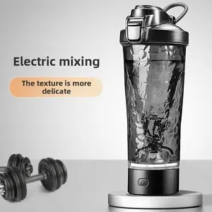 Electric Protein Shaker Bottle, 700ml Tritan Self Stirring Cup, USB-C Rechargeable for Gym Travel, Leakproof BPA-Free Portable Mixer Machine Washable Bear Ear Cap