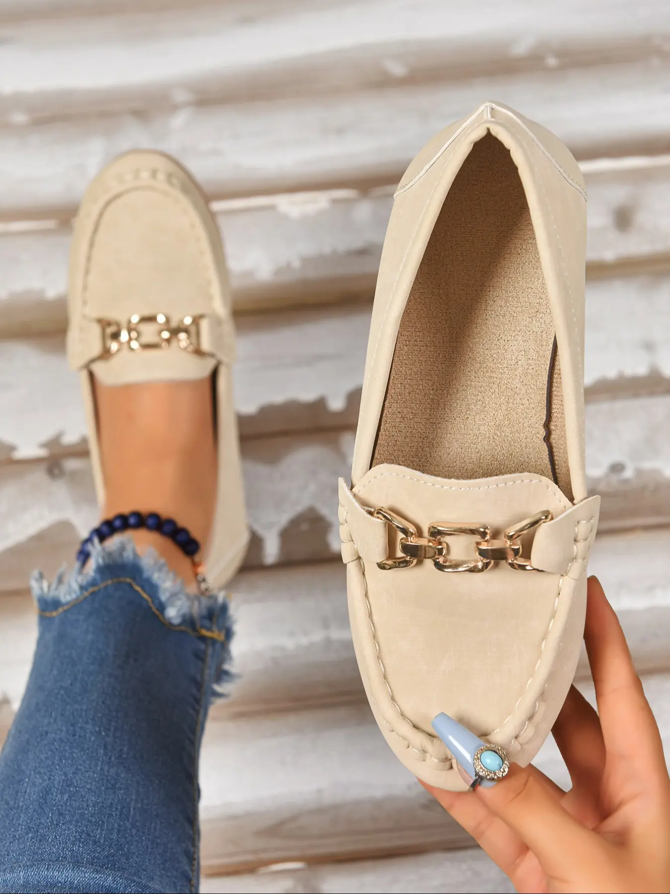 Women's Fashion Comfortable Pu Leather Loafers, Dual Color Options, Flat Low Heel Anti-Slip Shoes, Wide Fit Commuter Casual Footwear, Office Commuting Shoes, Office Shoes, Flats Shoes Women, Fall Casual Shoes