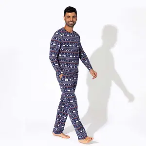 Polar Isle Blue Bamboo Men's Pajama Set