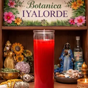 Botanica Iyalorde Vela Roja Red Candle 7 Days Spiritual for Spiritual Practices and Rituals