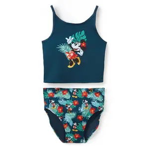 Disney Store Mickey and Minnie Mouse Adaptive Two-Piece Tropical Swimsuit for Girls