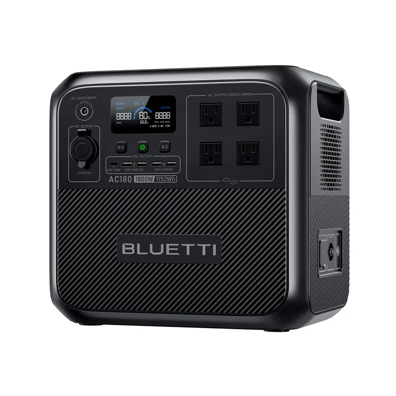 【LIVE】Bluetti AC180 Solar Generator, 1800W | 1152Wh LiFePO4 Power Station