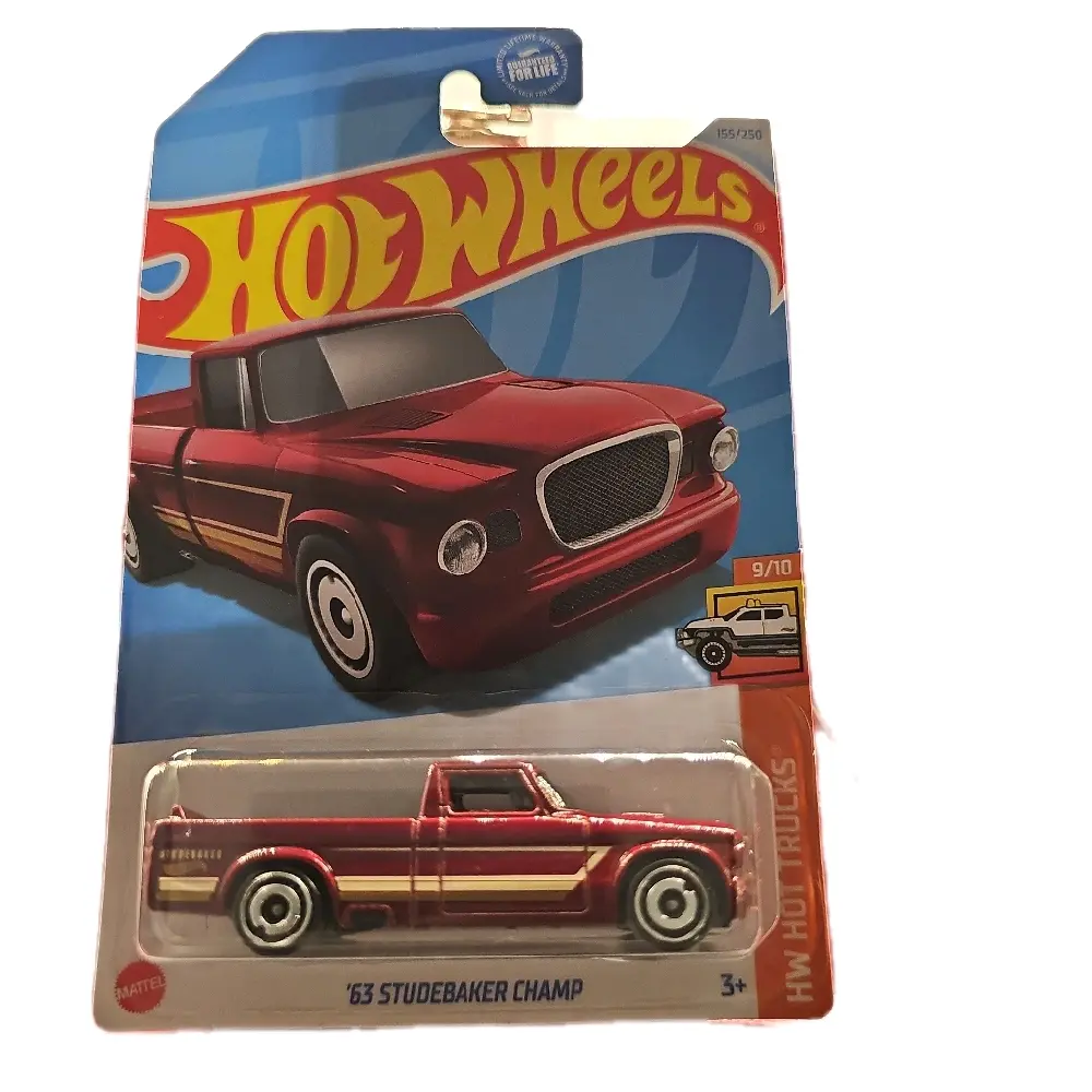 Hot Wheels '63 Studebaker Champ Diecast 1:64 Scale Collectible Model Car by Mattel