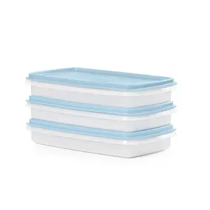 Tupperware Snack-Stor Slim Airtight Food Storage Containers (Set of 3)