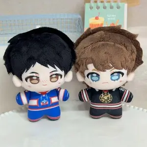 2Pcs/Set Kawaii Mini Plush Dolls 12cm Chibi Character Stuffed Toys For Fans Collection