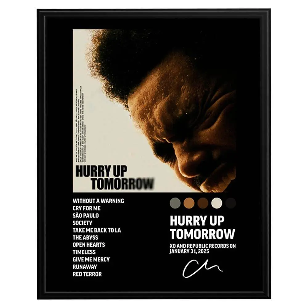 Wownic Modern Music Portrait Poster - 8x10 Unframed Canvas Wall Art