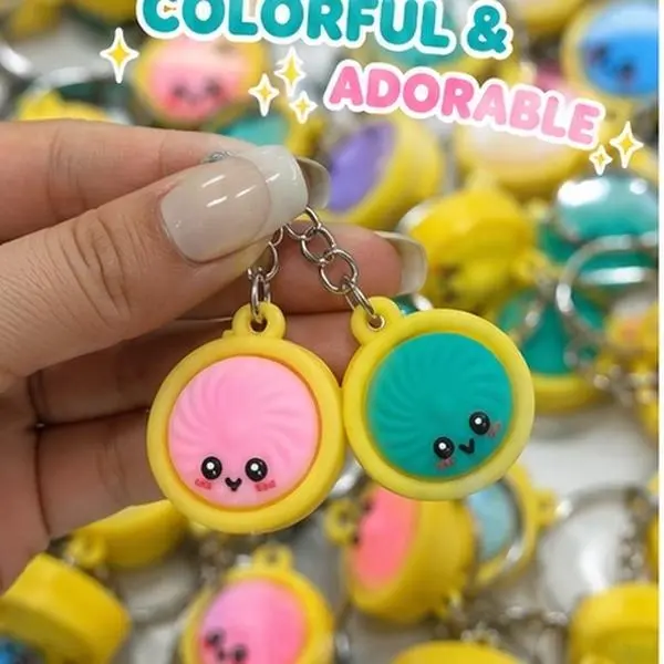 Dumplings Keychain - Cute Food-Themed Accessory for Bag, Key Ring Decoration