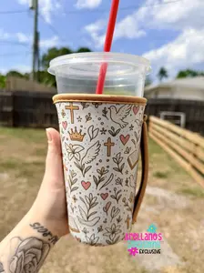Golden Boho Faith Cup Koozie (1ct) EXCLUSIVE