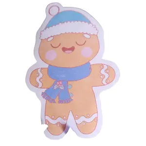 Gingerbread with scarf Decorative Sticker - High-Quality Printing for Vibrant Colors and Clear Images Ornaments Tiles Sticker