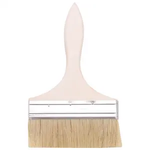 220 x 135mm Wide Bristle Hair Wooden Handle Paint Brush Wall Painting Tool