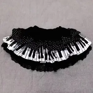 Y2k Gothic Punk Black White Short Skirt Women Hot Chick Darkly Polka Dot Ruffle Cake Skirt Female Sweet Chic Lolita Lace Skirts