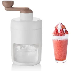 ·Hand Crank Ice Crusher – Portable Manual Snow Cone Machine, Food Grade Shaved Ice Maker for Home Use