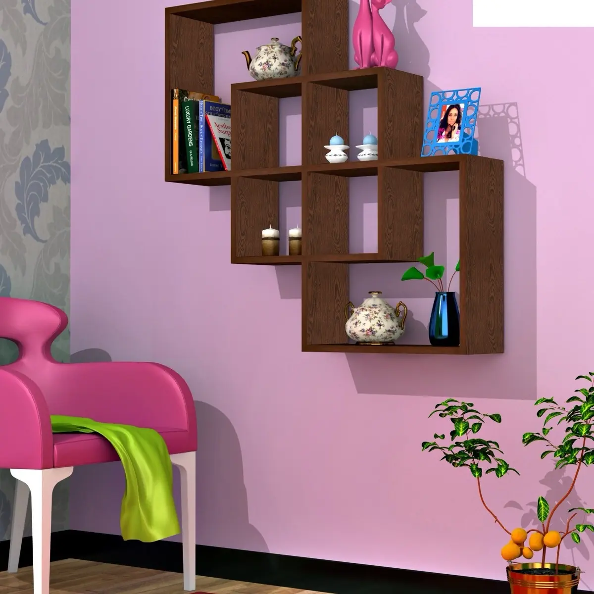 Cave bookcase