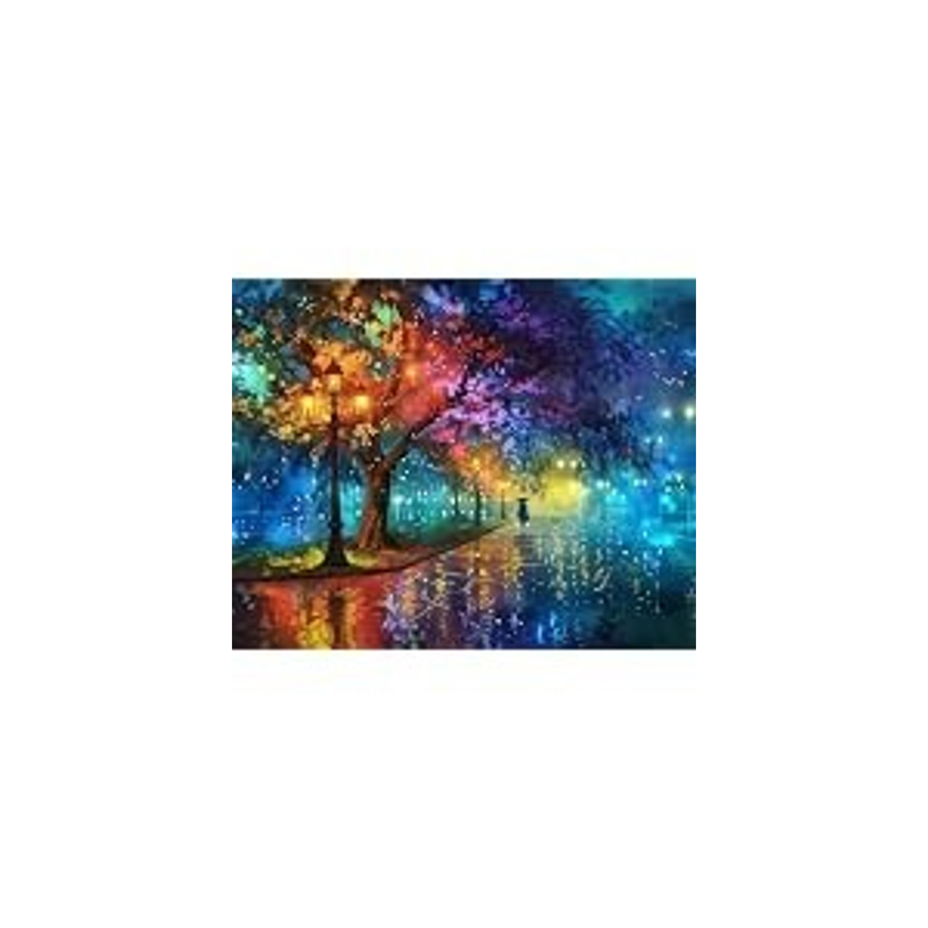 Unframed 16x20 in London Theme Acrylic Paint by Numbers Kit for Adult Beginners - Easy DIY Home Wall Decor with Acrylic Brushes