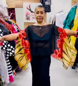 Chiffon Floral Convertible Scarf