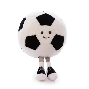 11inch Stuffed Sports Balls Toy Creative FootbalDoll Fun Cute Plush Doll Toy Plush StuffedSpherical Soft Toys Sports Throw PillowCushionKids Gift bubble stuffedanimal